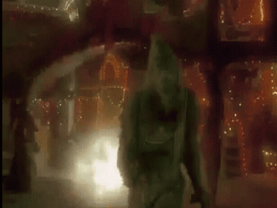 Cartoon Character Says Panic In Static And Out-Manic GIF