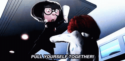 Cartoon Character Says Pull Yourself Together GIF