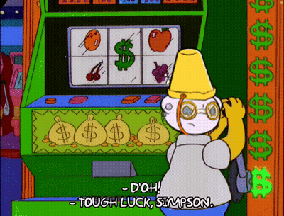Cartoon Character Says Tough Luck Simpson GIF
