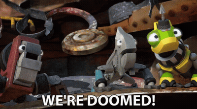 Cartoon Character Says We're Doomed GIF