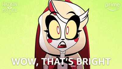 Cartoon Character Says Wow That's Bright