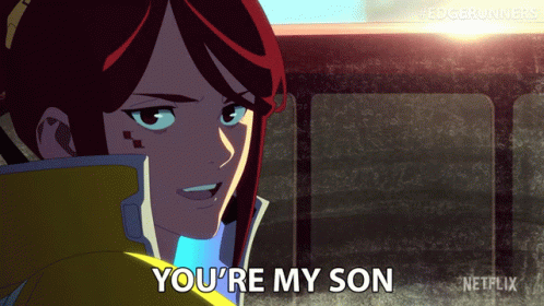Cartoon Character Says You're My Son In Netflix Ad GIF
