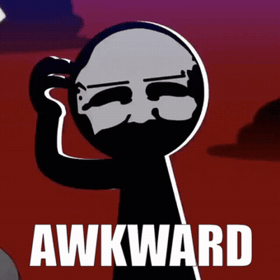 Cartoon Character Scratching Head Awkward GIF