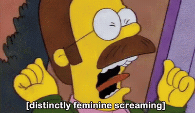 Cartoon Character Screaming Distinctly Feminine Screaming GIF