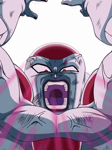 Cartoon Character Screaming With Mouth Open