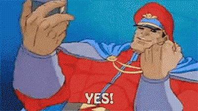Cartoon Character Serious Expression Close Up GIF