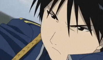Cartoon Character Serious Expression Close Up GIF