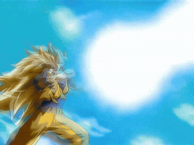 Cartoon Character Shooting Beam Of Light GIF