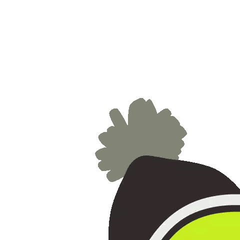 Cartoon Character Shooting Green Beam Sticker