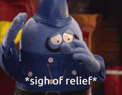 Cartoon Character Sigh Of Relief GIF
