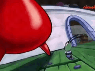 Cartoon Character Sitting At Table Saying Roy Baker GIF