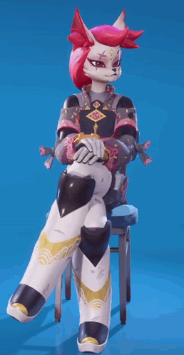 Cartoon Character Sitting Cross-Legged GIF