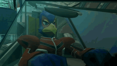 Cartoon Character Sitting In Fighter Jet Cockpit GIF