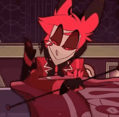 Cartoon Character Sitting On Bed Holding Cane GIF