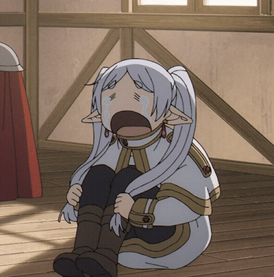 Cartoon Character Sitting On Floor Crying GIF