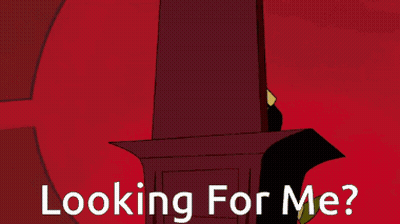 Cartoon Character Sitting On Throne Looking For Me GIF