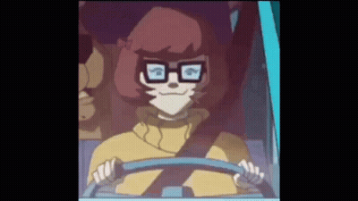 Cartoon Character Smiling Driving Car GIF