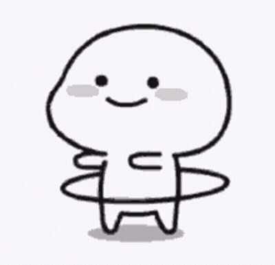 Cartoon Character Smiling in Circle