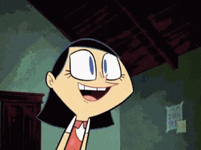 Cartoon Character Smiling In Front Of Sign Saying Cartoon Sex GIF