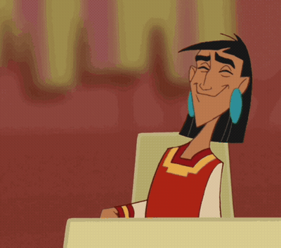 Cartoon Character Smiling In Red Shirt And Blue Earrings GIF