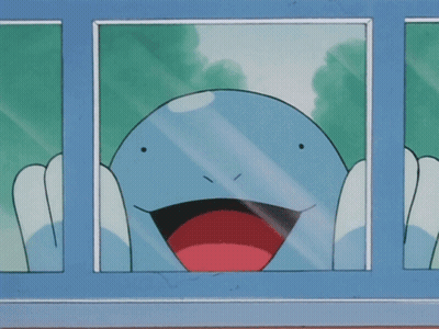 Cartoon Character Smiling Out Window GIF