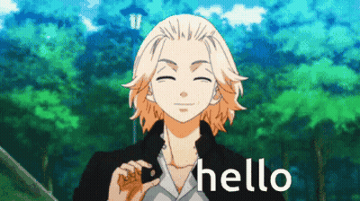 Cartoon Character Smiling Saying Hello In Forest GIF