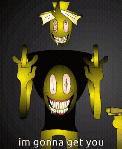Cartoon Character Smiling Saying Im Gonna Get You GIF