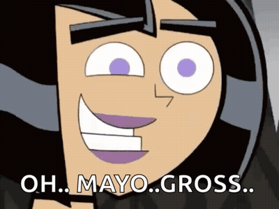 Cartoon Character Smiling Saying Oh Mayo Gross GIF