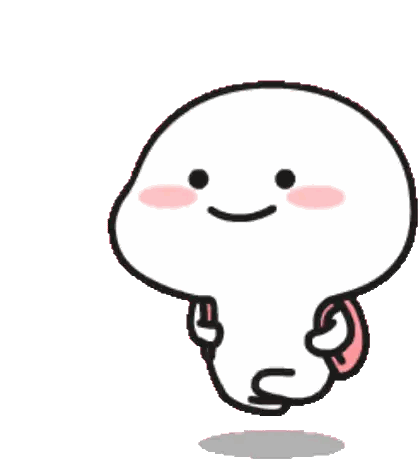 Cartoon Character Smiling With Backpack Sticker