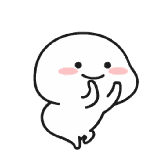 Cartoon Character Smiling With Chinese Writing Sticker