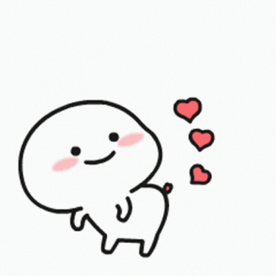 Cartoon Character Smiling With Hearts From Mouth GIF