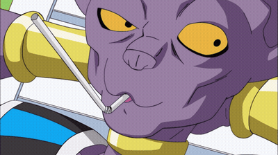Cartoon Character Smoking Cigarette With Straw GIF
