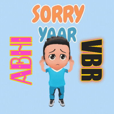 Cartoon Character Sorry Yaar GIF