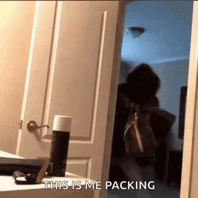 Cartoon Character Squatting In Room GIF