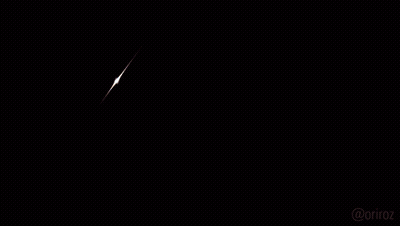 Cartoon Character Standing Before Blue And Yellow Light GIF