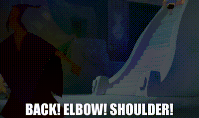 Cartoon Character Standing By Snow Slide GIF