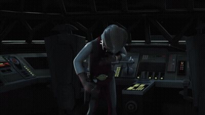 Cartoon Character Standing In Dark Room Saying Well Hello There GIF
