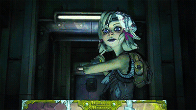 Cartoon Character Standing In Dark Room With Bandits Sign GIF
