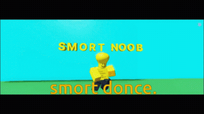 Cartoon Character Standing In Field Saying Smrt Noob Smrt Once GIF