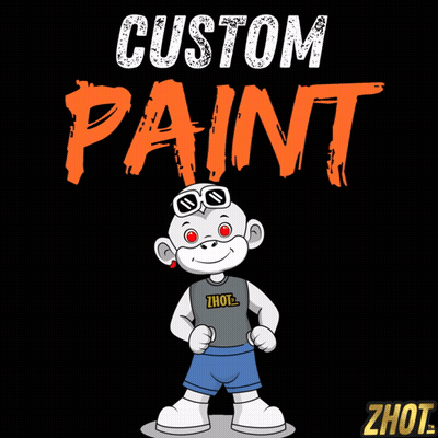 Cartoon Character Standing in Front of Custom Paint Sign