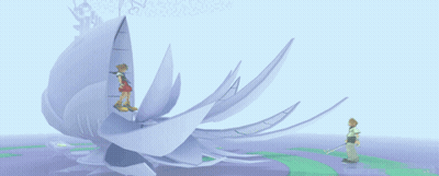 Cartoon Character Standing In Front Of Globe GIF