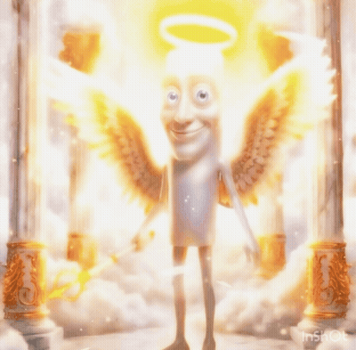 Cartoon Character Standing In Front Of Hong Kong Sign GIF