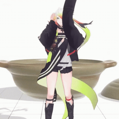 Cartoon Character Standing In Front Of Large Bowl GIF