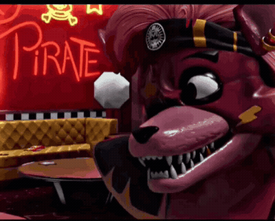 Cartoon Character Standing in Front of Pirate Sign
