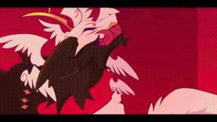Cartoon Character Standing in Front of Red Background