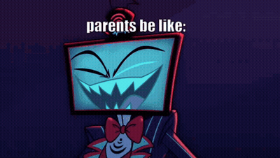 Cartoon Character Standing In Front Of Red Background GIF