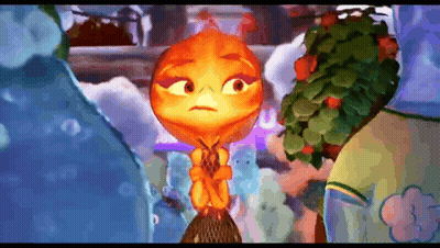 Cartoon Character Standing In Front Of Tree Looking At Camera GIF