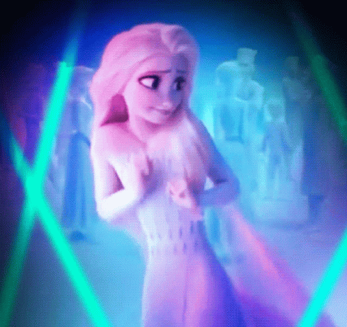 Cartoon Character Standing In Lighted Room GIF