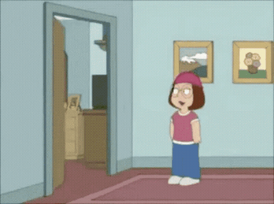 Cartoon Character Standing In Room GIF