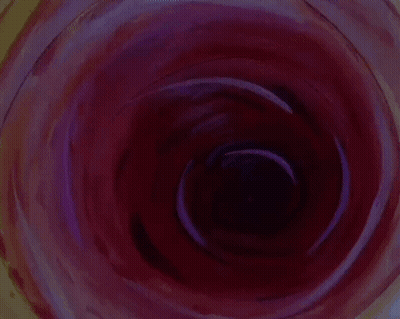 Cartoon Character Standing In Swirl GIF
